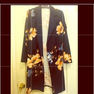 New blue / flowers cardigan